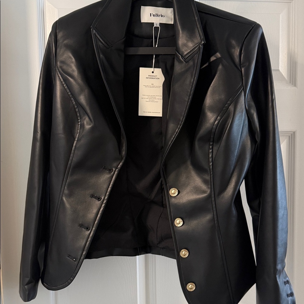 Women's Black Leather Jacket